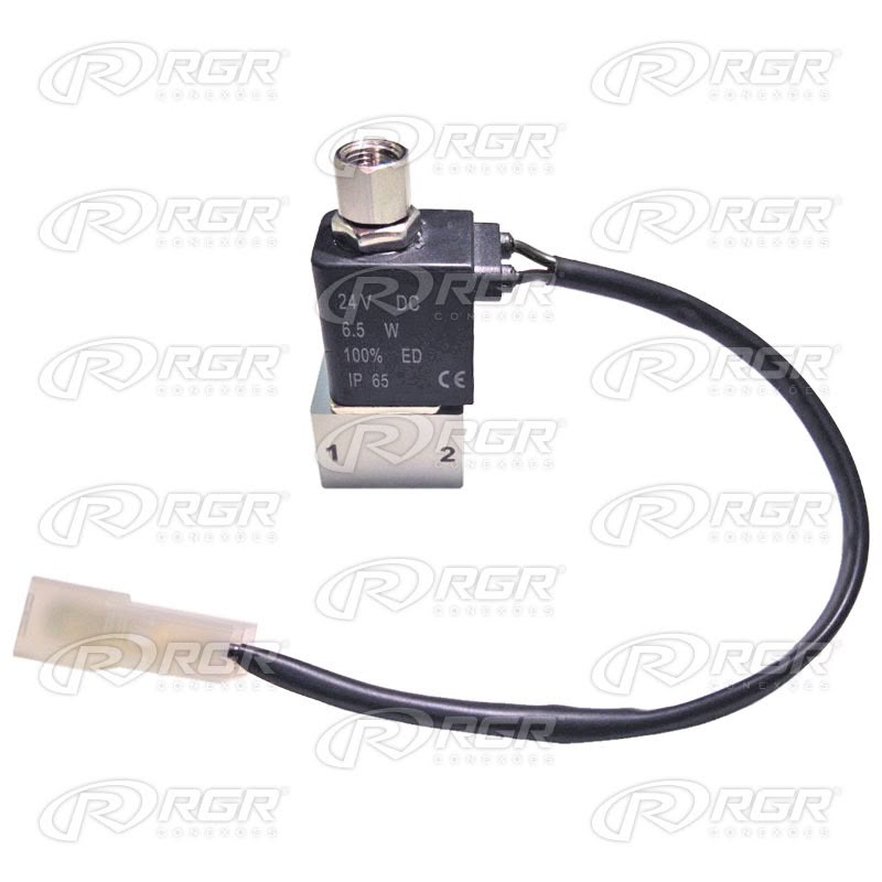 VÁLVULA 3/2 VIAS SIMPLES SOLENOIDE MINI DC24V 1/8 BSP